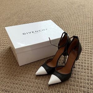 Givenchy Two-Tone Black and White Heels